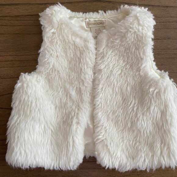 Cynthia Rowley Faux Fur Vest and Glittery Tulle Tutu S-4 - Picture 2 of 13